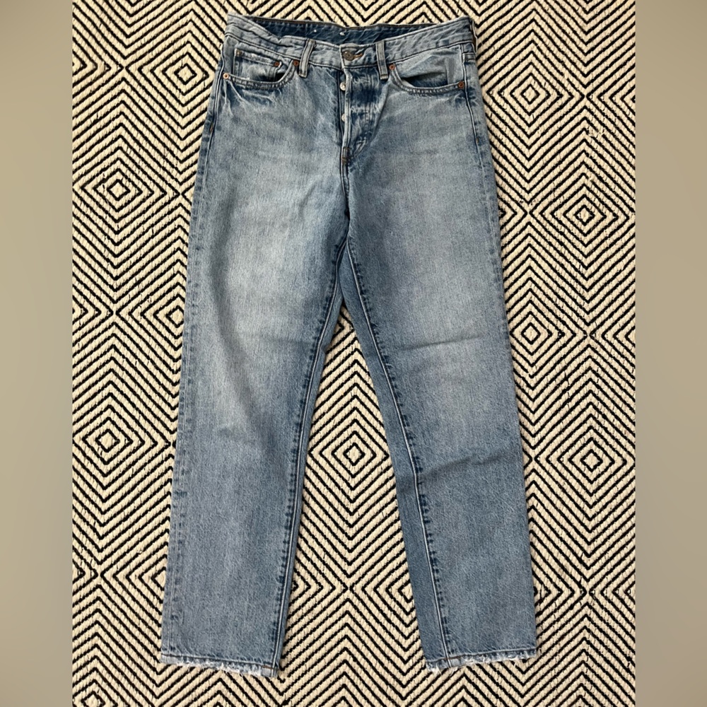 H&M vintage fit cropped high waist